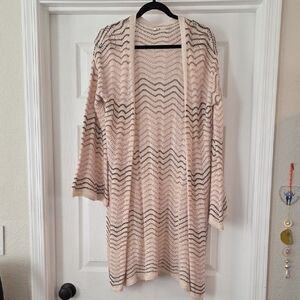 Miami Cream and Brown Knit Top